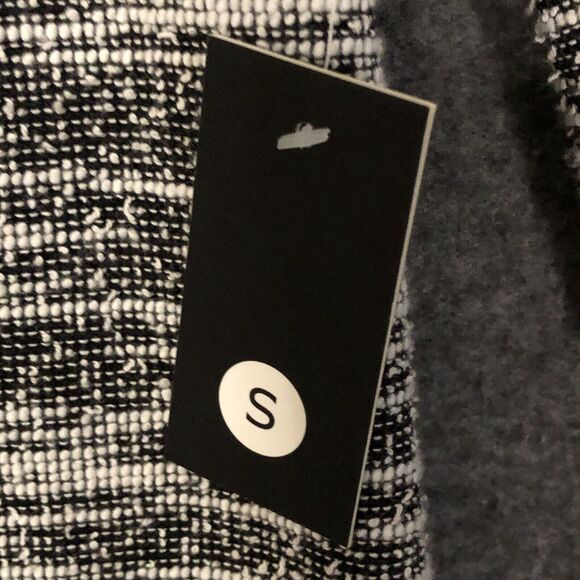 TACERA Marbled Tweed Women S Black White Shift Dress Double Bell Sleeve Pullover - Picture 6 of 16